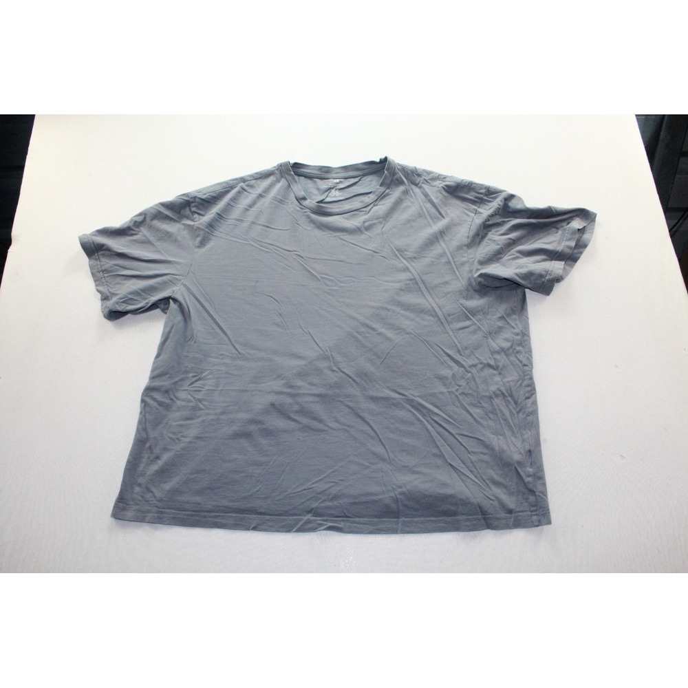 H&M T-Shirt Men XL Blue Grey Excellent Relaxed Fit Short‎ Sleeve Crew Neck